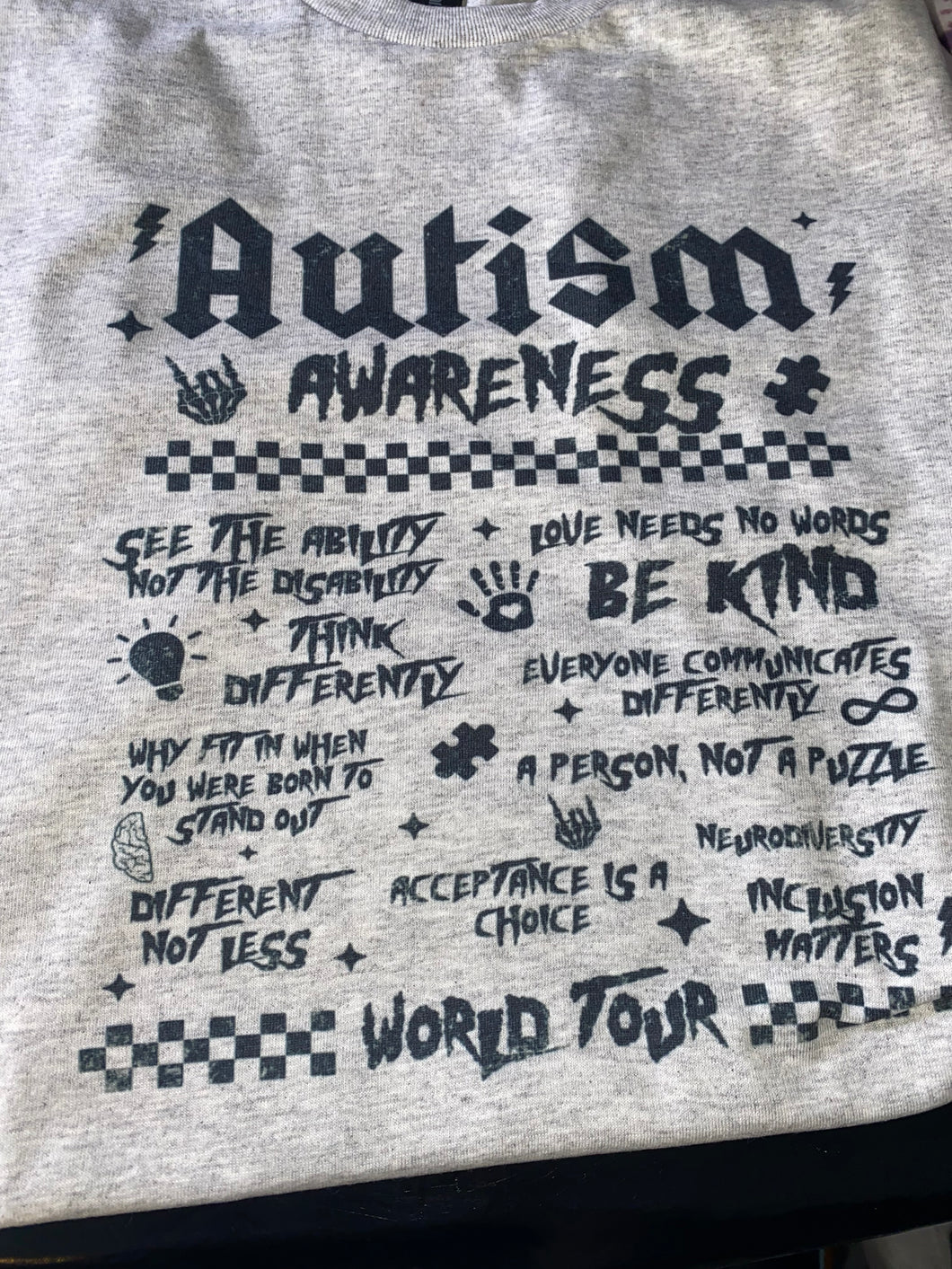 World Autism Tour Tshirt/crew neck