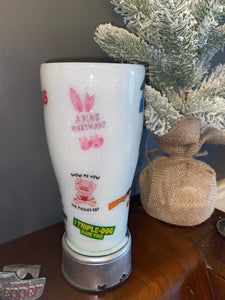 Christmas story glitter tumbler