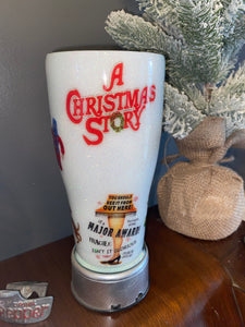 Christmas story glitter tumbler