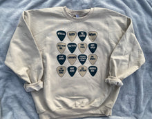 Load image into Gallery viewer, Rock band quitar picks crew neck
