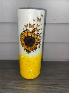 Sunflower and butterflies Epoxy