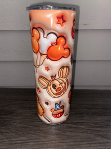 3D effect Halloween tumbler