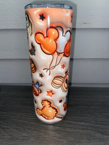 3D effect Halloween tumbler