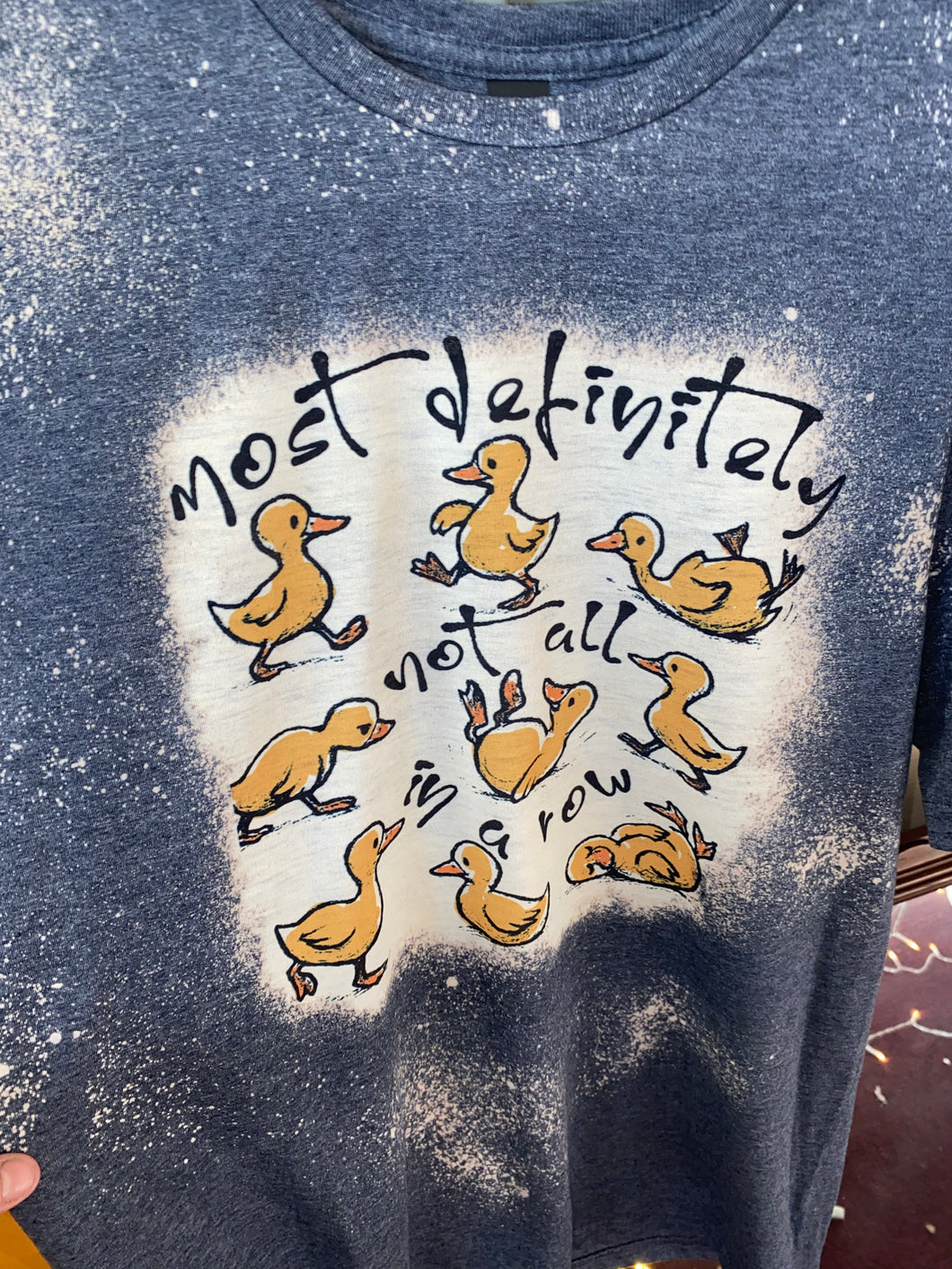 Ducks in a row Bleached Tshirt