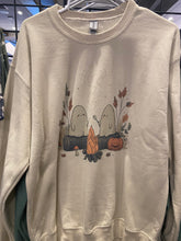 Load image into Gallery viewer, Campfire Ghost bleached crew neck
