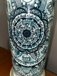 Cuss word Mandala tumbler