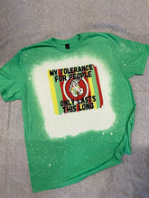Load image into Gallery viewer, My tolerance for people Tshirt
