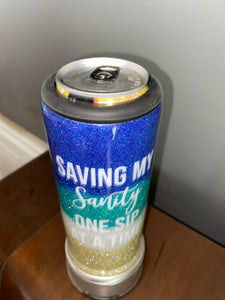 Slim can koozie Beach theme