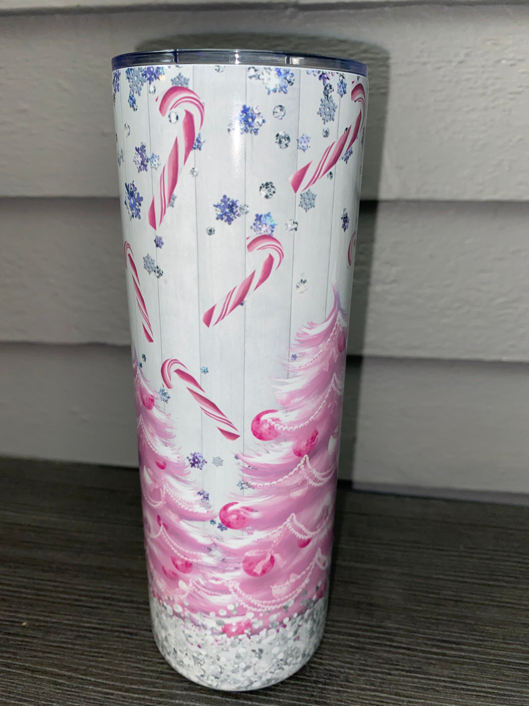 Pink Christmas Tree and Candy Canes